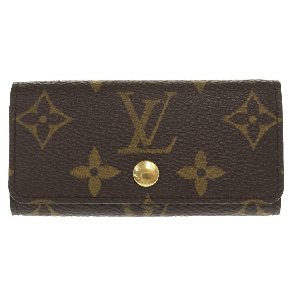 LOUIS VUITTON Key case Key holder  M69517 Monogram canvas Brown 4 hooks Monogram Multicles4 Women Used Authentic