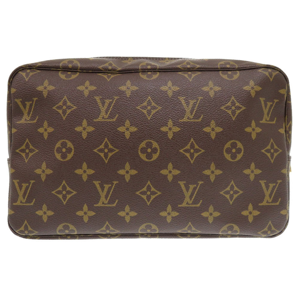 LOUIS VUITTON business bag M47522 Monogram canvas Brown Monogram Truth Cracking Ty 28 mens Used Authentic