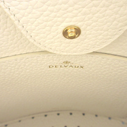 DELVAUX Handbag DLAA0607 Canvas, Leather white Pin Mini Bucket Illusion Women Used Authentic