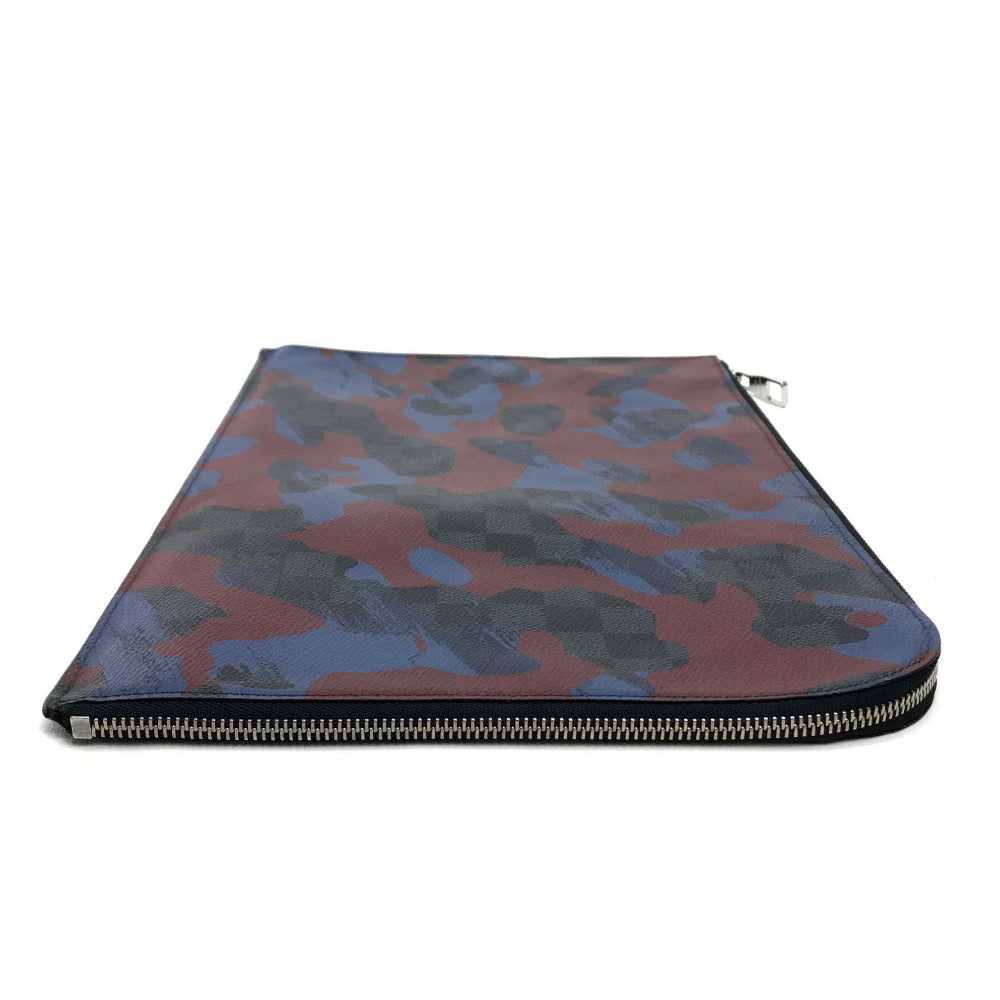 LOUIS VUITTON Clutch bag N63292 Damier Grafitto Canvas multicolor Damier Cobalt camouflage Pochette Jules GM mens Used Authentic