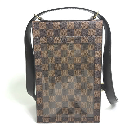 LOUIS VUITTON Shoulder Bag N45271 Damier canvas Brown Damier Portello Women Used Authentic