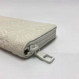 LOUIS VUITTON Long Wallet Purse M80337 Taurillon Clemence white Zippy Wallet Vertical Wallet mens Used Authentic