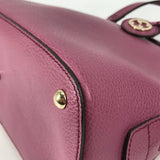 GUCCI Handbag 388560 leather Purple type logo Lady dollar Women Used Authentic