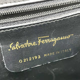 Salvatore Ferragamo Shoulder Bag O212193 leather black Gancini 2WAY mini Women Used Authentic