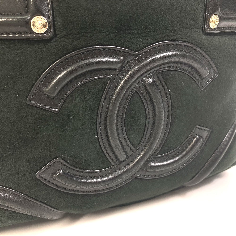 CHANEL Tote Bag Mouton, Leather black CC COCO Mark Cocoko Koon Small