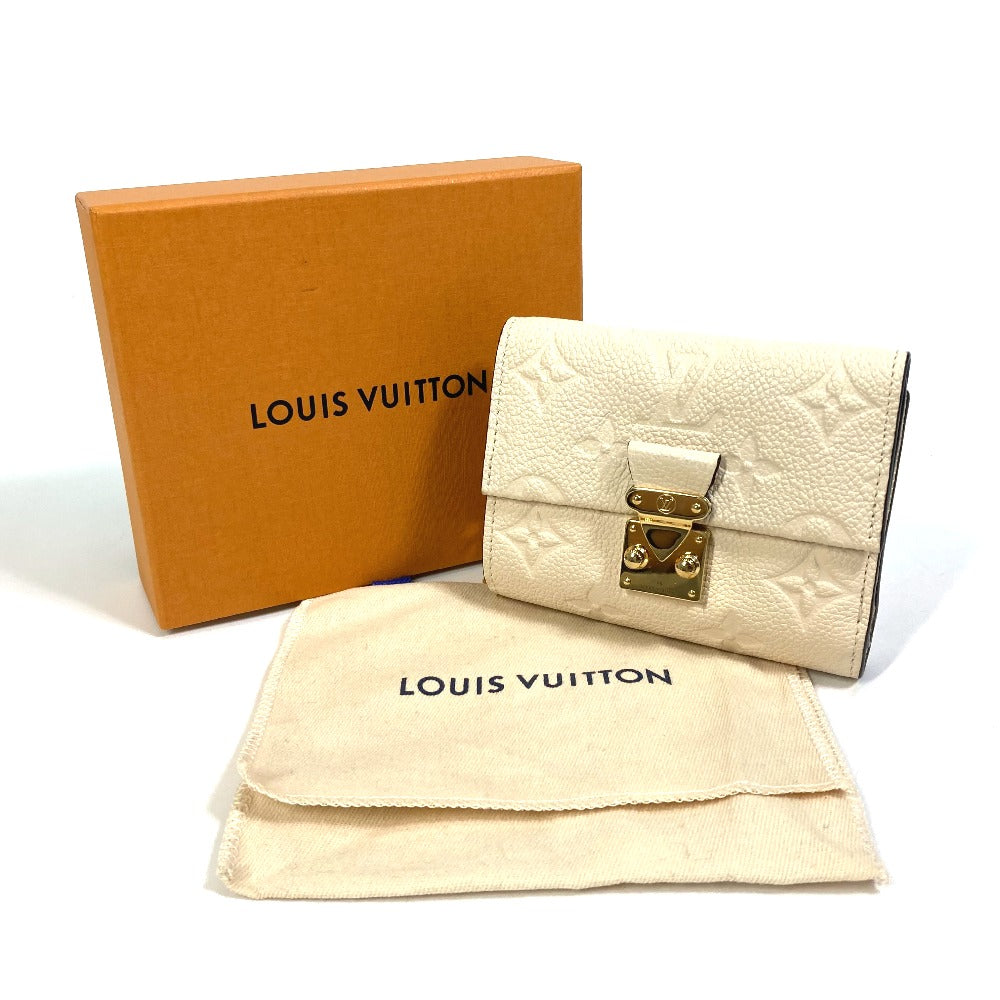 LOUIS VUITTON Trifold wallet M81071 Monogram Ann Platt Leather Monogram Ann Platt Wallet Women Used Authentic