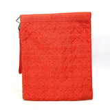 BOTTEGAVENETA Clutch bag 667060 / Polypropylene Orange INTRECCIATO light webbing mens Used Authentic