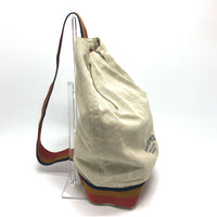 HERMES Shoulder Bag canvas beige cavalier locaval unisex(Unisex) Used Authentic