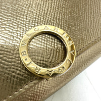 BVLGARI Long Wallet Purse Bulgari Bulgari leather 287066 Metallic gold Women Used Authentic