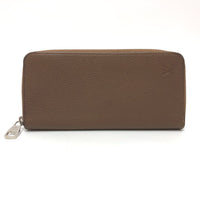 LOUIS VUITTON Long Wallet Purse Zippy Wallet Vertical Taurillon Clemence Leather M58864 Brown mens Used Authentic