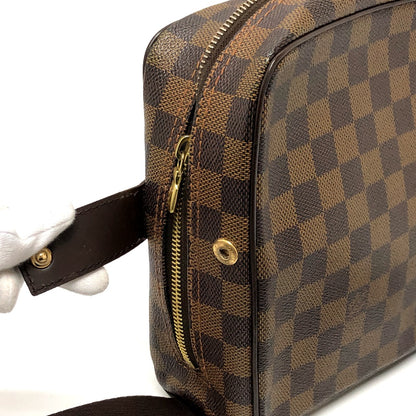 LOUIS VUITTON Shoulder Bag  N41442 Damier canvas Brown Damier Olaf PM Women Used Authentic