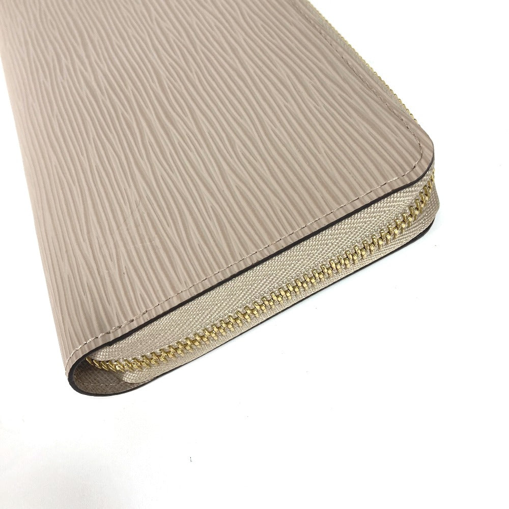 LOUIS VUITTON Long Wallet Purse M67805 Epi Leather beige Epi Zippy wallet mens Used Authentic