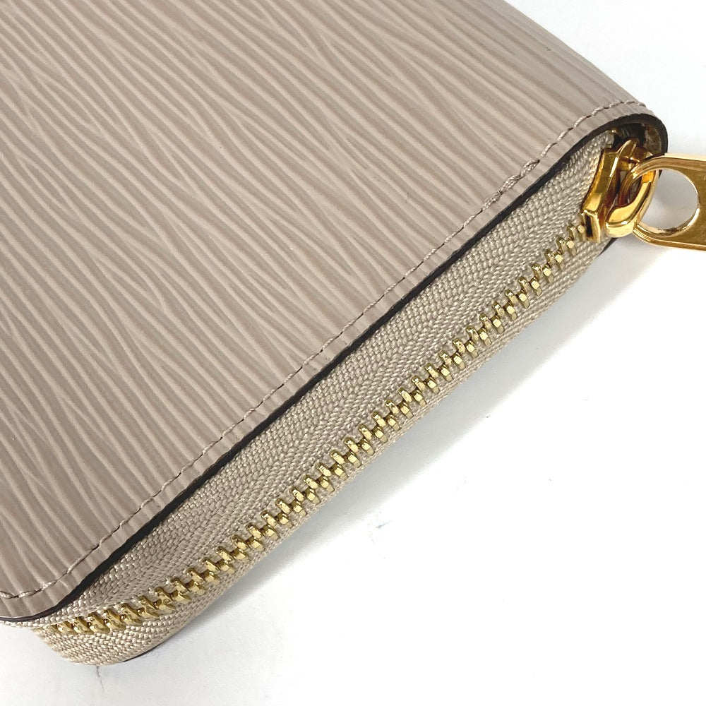 LOUIS VUITTON Long Wallet Purse M67805 Epi Leather beige Epi Zippy wallet mens Used Authentic