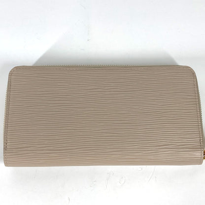 LOUIS VUITTON Long Wallet Purse M67805 Epi Leather beige Epi Zippy wallet mens Used Authentic