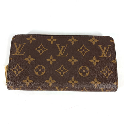 LOUIS VUITTON Long Wallet Purse M42616 Monogram canvas Brown Monogram Zippy wallet Women Used Authentic