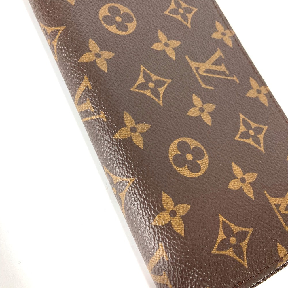 LOUIS VUITTON Long Wallet Purse M42616 Monogram canvas Brown Monogram Zippy wallet Women Used Authentic