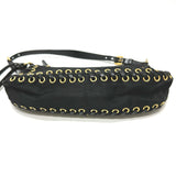 PRADA Shoulder Bag Nylon / leather black Triangle logo Accessory pouch Women Used Authentic