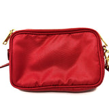 PRADA Shoulder Bag Nylon Red Triangle logo plate unisex(Unisex) Used Authentic
