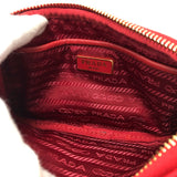 PRADA Shoulder Bag Nylon Red Triangle logo plate unisex(Unisex) Used Authentic