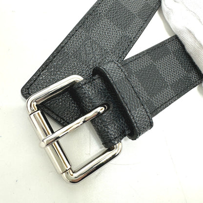 LOUIS VUITTON Waist bag M6837V Damier Grafitto Canvas black Damier Grafitte Santul Pochette homme mens Used Authentic