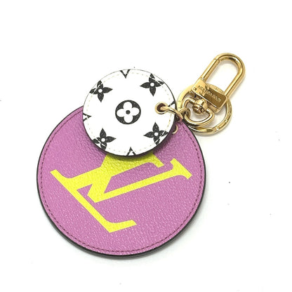 LOUIS VUITTON key ring M67848 Monogram giant canvas purple Monogram Giant Porto Cray Rustre Women Used Authentic