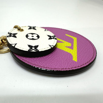 LOUIS VUITTON key ring M67848 Monogram giant canvas purple Monogram Giant Porto Cray Rustre Women Used Authentic