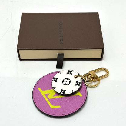 LOUIS VUITTON key ring M67848 Monogram giant canvas purple Monogram Giant Porto Cray Rustre Women Used Authentic