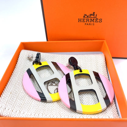 HERMES Pierce 057086FL Buffalo Horn, Metal multicolor H Equip