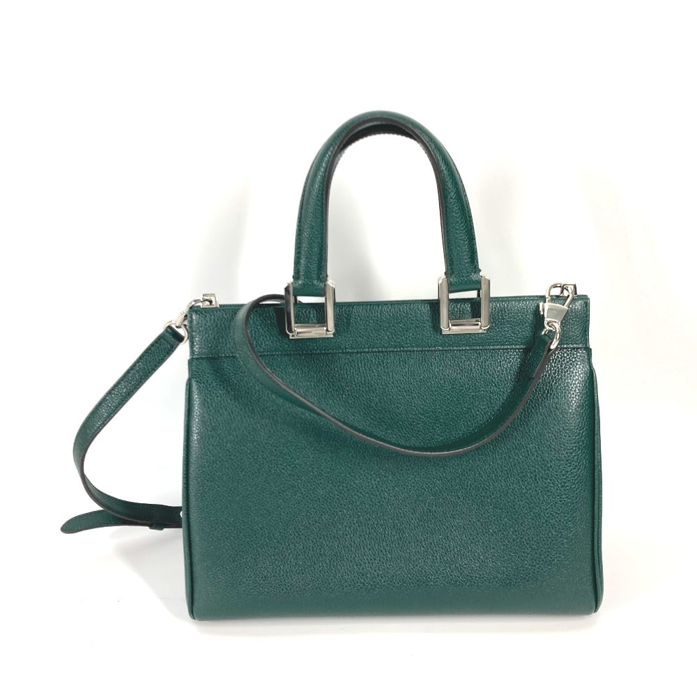 GUCCI Handbag 569712 leather green Zumi Small GG Women Used Authentic