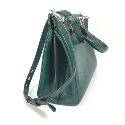 GUCCI Handbag 569712 leather green Zumi Small GG Women Used Authentic