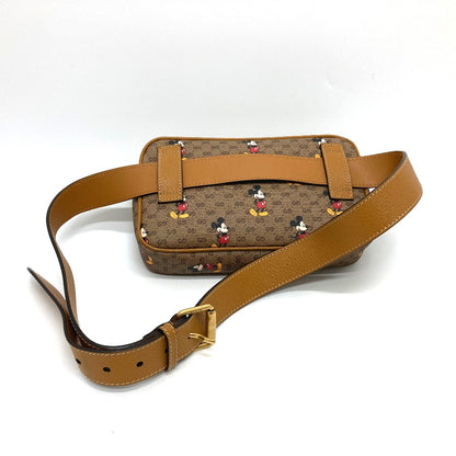 GUCCI Sling bag 602695 GG Supreme Canvas Brown Disney Collaboration Mickey Mini GG Supreme Women(Unisex) Used Authentic