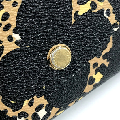 LOUIS VUITTON Long Wallet Purse M67875 Monogram canvas black Monogram jungle Portefeuille Sarah Women Used Authentic