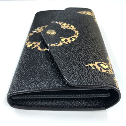 LOUIS VUITTON Long Wallet Purse M67875 Monogram canvas black Monogram jungle Portefeuille Sarah Women Used Authentic