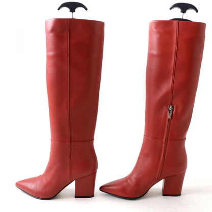 Sergio Rossi boots leather Red 36 1/2