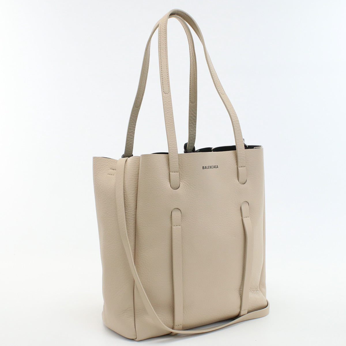 BALENCIAGA 489813 Everyday Tote Bag shoulder bag 2way leather Women beige