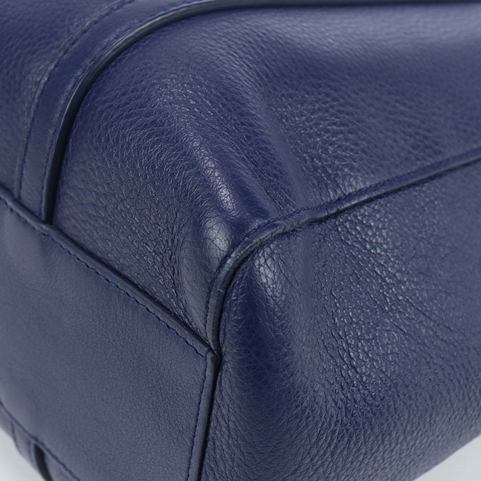 BALENCIAGA 551810 D6W2N XS Tote Bag Every day Tote Bag shoulder bag Calfskin navy Women