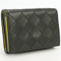 BOTTEGAVENETA 667036 Tiny trifold wallet INTRECCIATO Three-fold wallet with coin purse leather mens