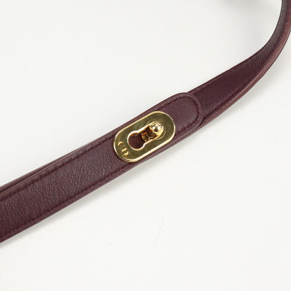 Christian Dior Shoulder Bag Diagonal leather purple Women