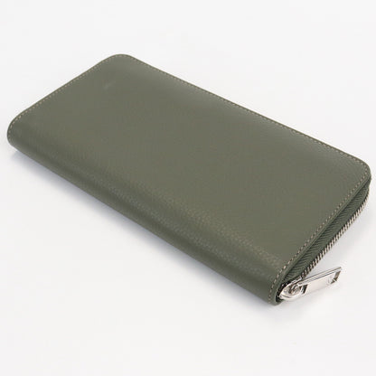 Christian Dior Long zip wallet CD Icon PurseZip Around Calfskin/Grained calfskin khaki mens