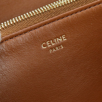 CELINE 10M03 3CQ7 04LU Long wallet 16(Saise) Purse folio Calfskin Brown Women