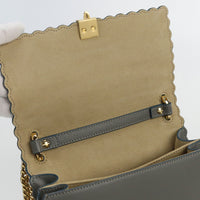 FENDI 8M0381 Mini canai Diagonal shoulder bag Shoulder Bag leather gray Women