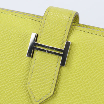 HERMES Bearn Card Case Card Case Epsom yellow unisex