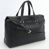 MIUMIU 5BB006 2WAY handbag Madras Handbag shoulder bag leather black Women