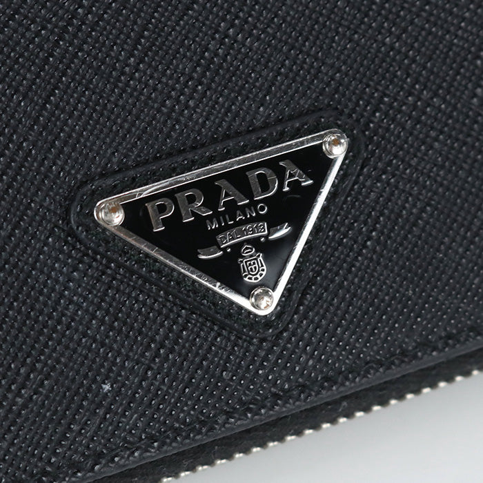 PRADA 2ML051 QHH F0002 organizer Wallet Holder Safiano leather black Woman