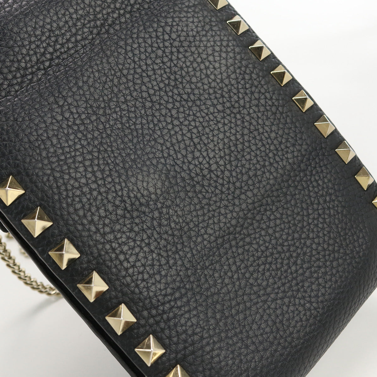 VALENTINO SW0P0S85 shoulder bag Rock studs Chain shoulder bag leather black Woman